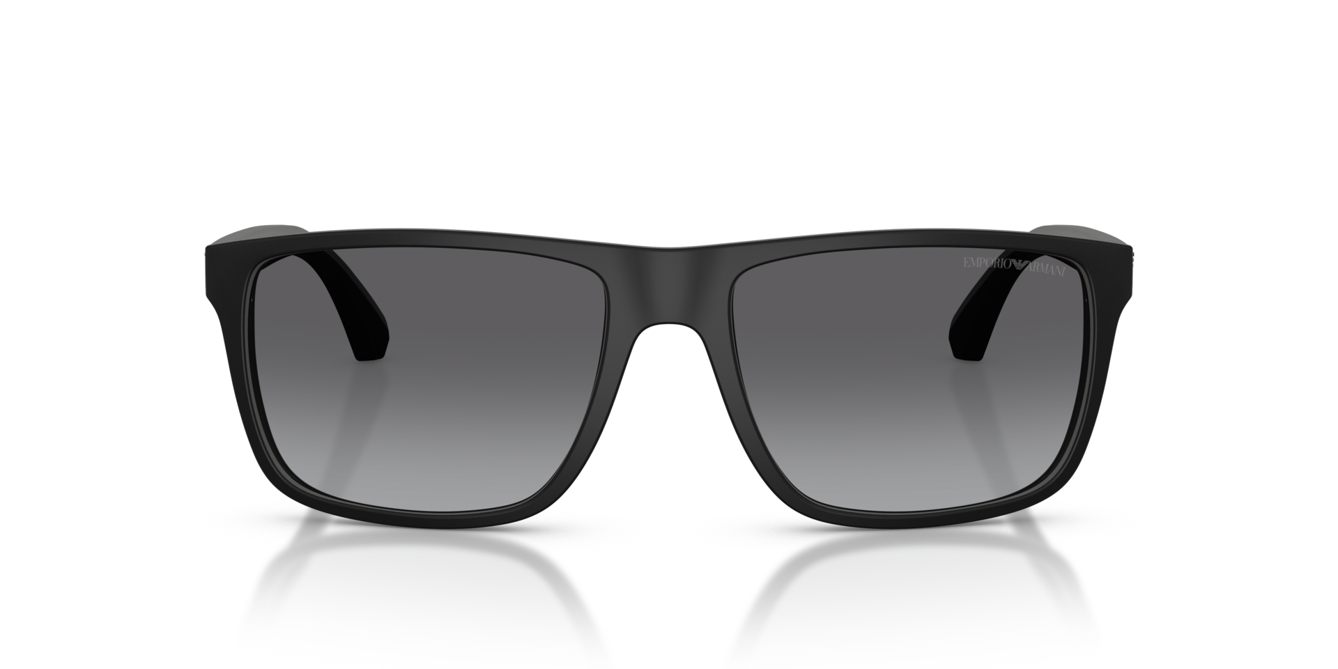EA4033 Rubber zwart en grijs KunststofSunglass Frames van B24, Vooraanzicht