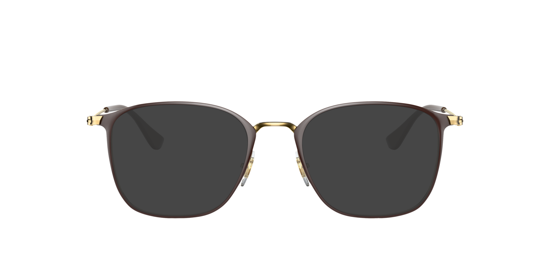 RB6466 Braun auf Gold MetallEyeglass Frames von B24, mit getönten Gläsern