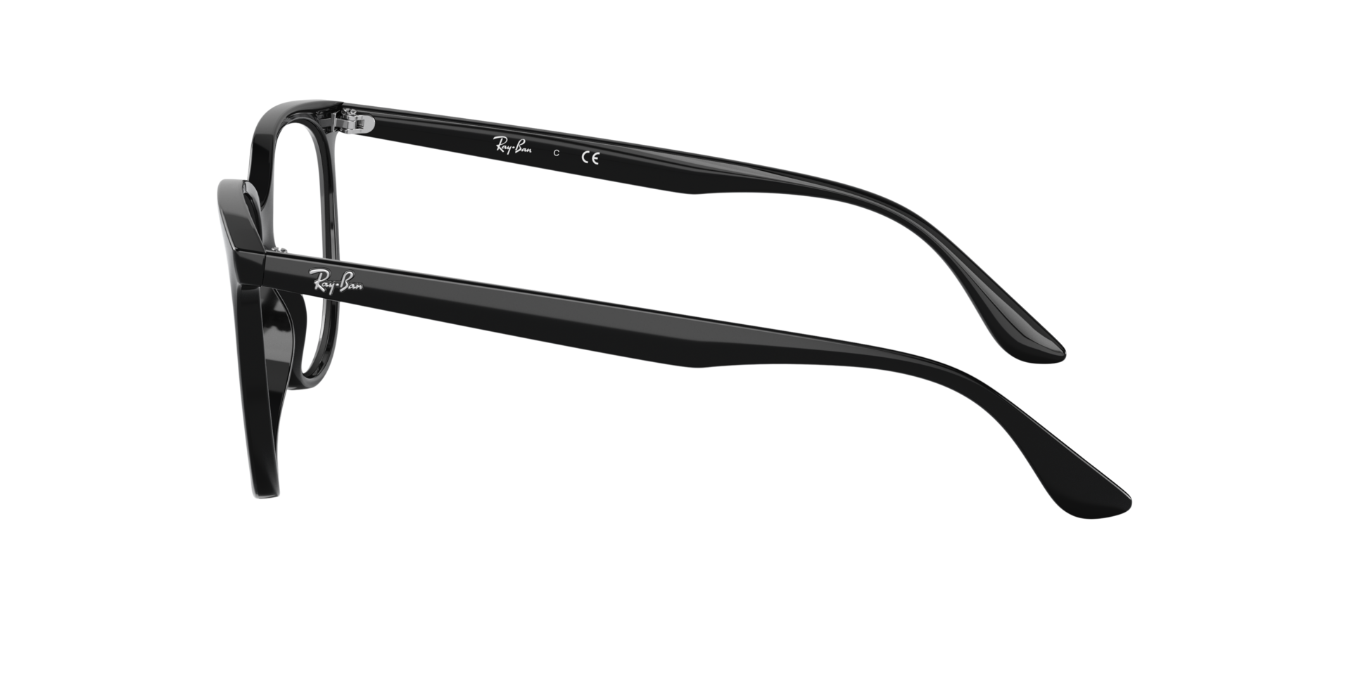 RB4378V Schwarz KunststoffEyeglass Frames von B24, Seitenansicht