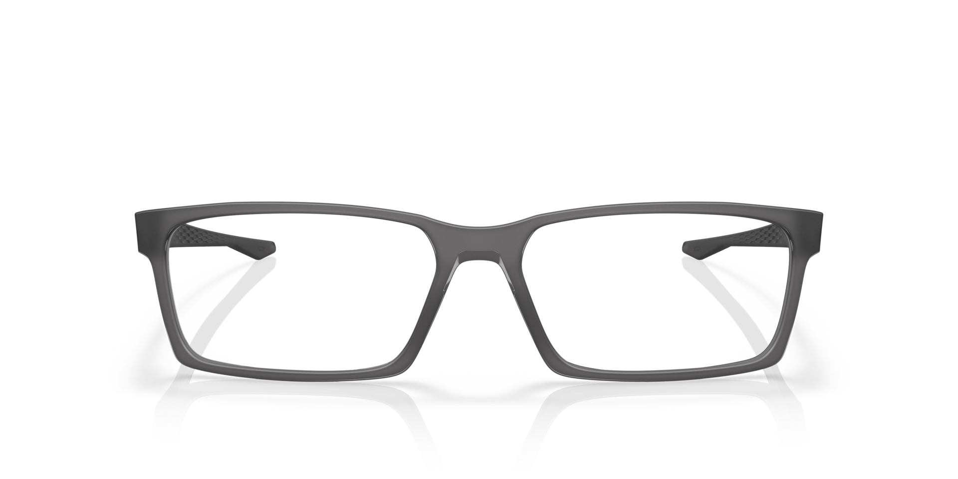 OVERHEAD Grau Rauch satiniert KunststoffEyeglass Frames von B24, Vorderansicht