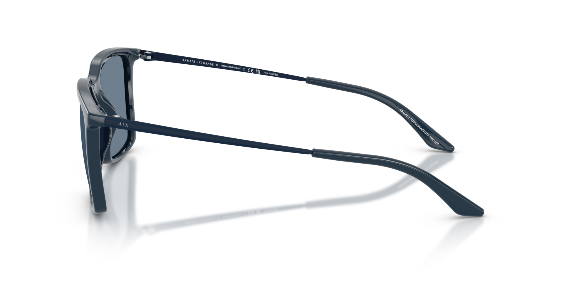 AX4170SU Shiny Blue KunststofSunglass Frames van B24, Zijaanzicht