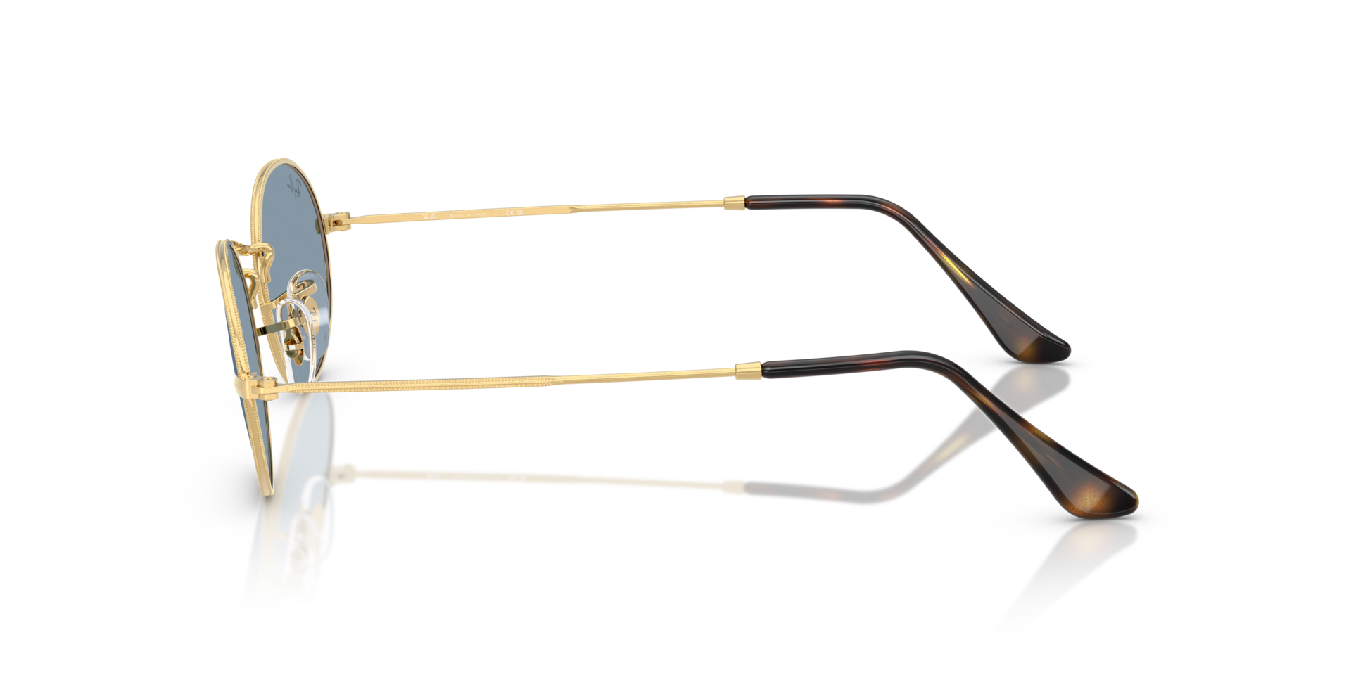 RB3547 Arista goud MetaalSunglass Frames van B24, Zijaanzicht