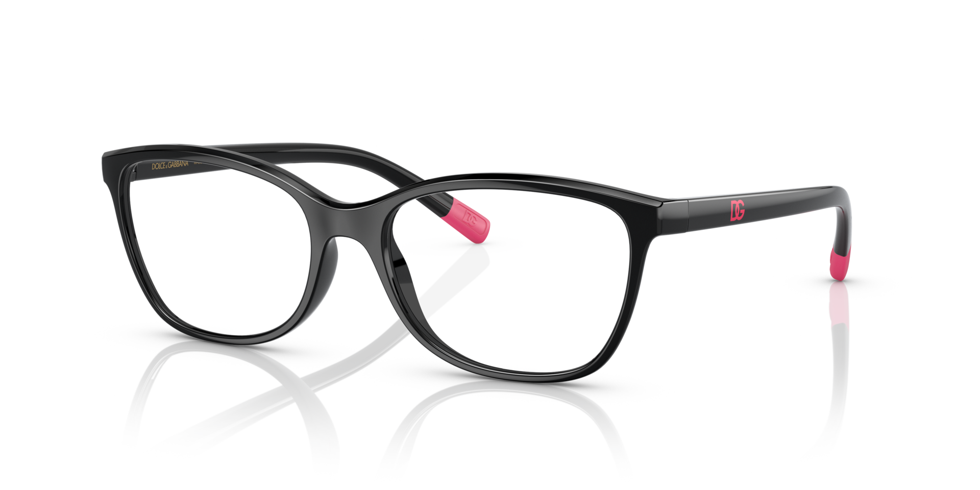 DG5092 Zwart KunststofEyeglass Frames van B24, Hoekweergave