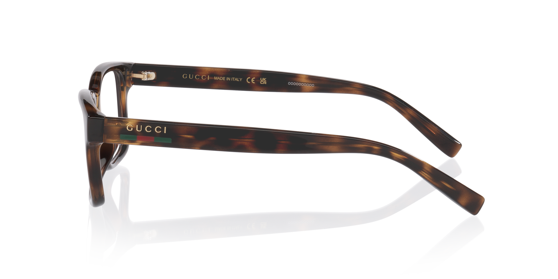 Gg2107Ol Tortoise KunststofEyeglass Frames van B24, Zijaanzicht