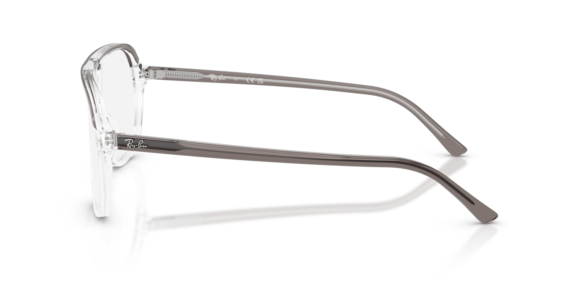 RB5698 Grey Transparent AcetatEyeglass Frames von B24, Seitenansicht