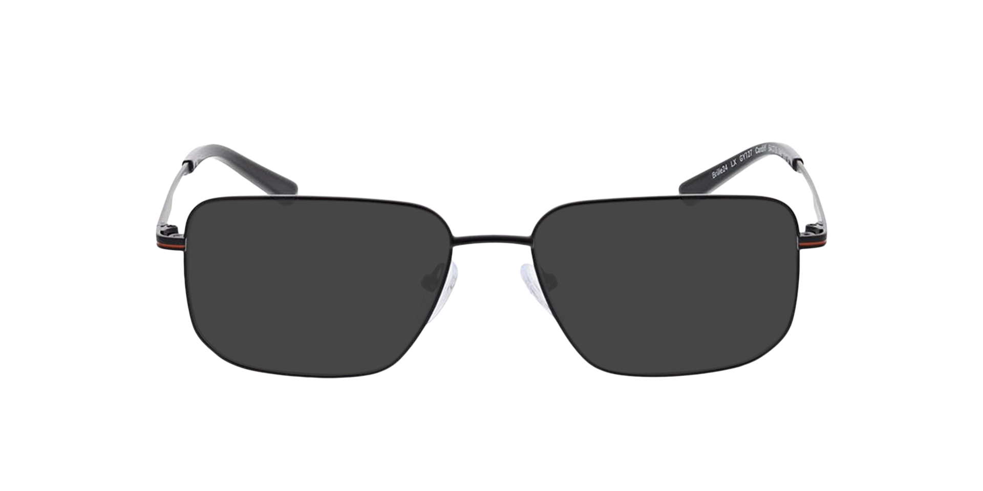 Cardiff Mattschwarz MetallEyeglass Frames von B24, mit getönten Gläsern
