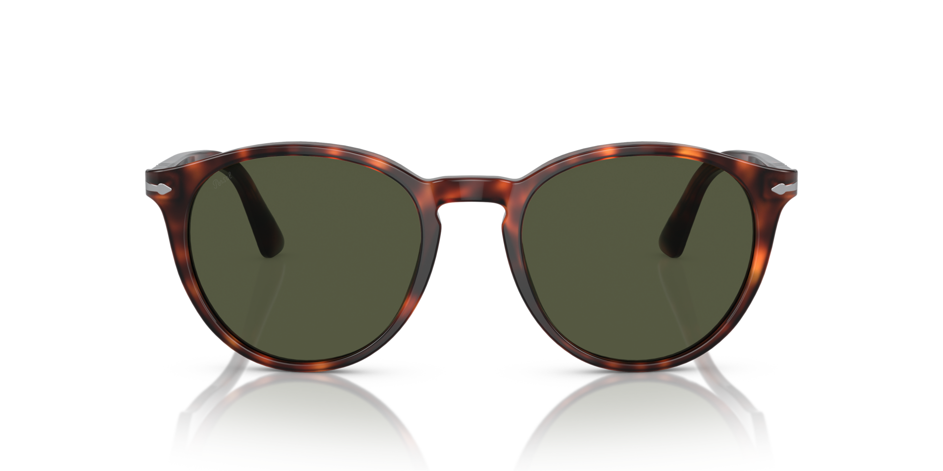 PO3152S Havana AcetaatSunglass Frames van B24, Vooraanzicht