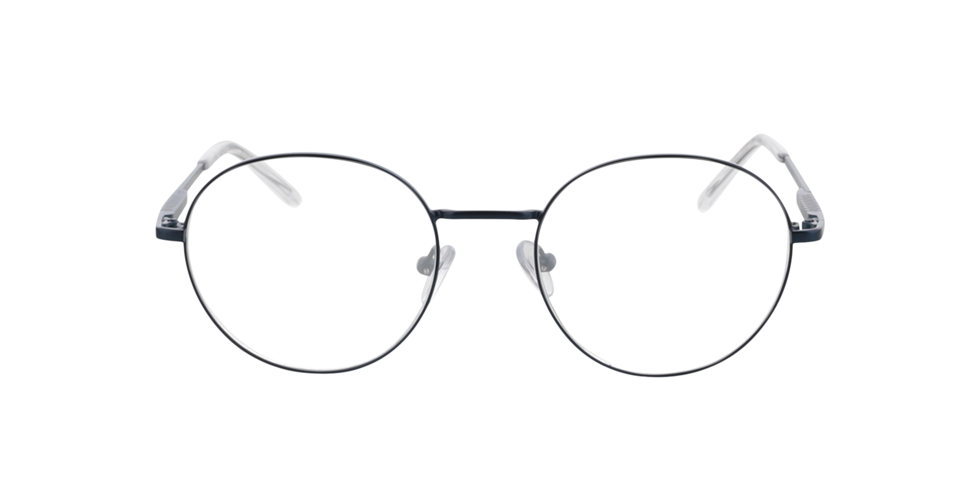 Carter Matblauw jeans  &  kristal MetaalEyeglass Frames van B24, Vooraanzicht