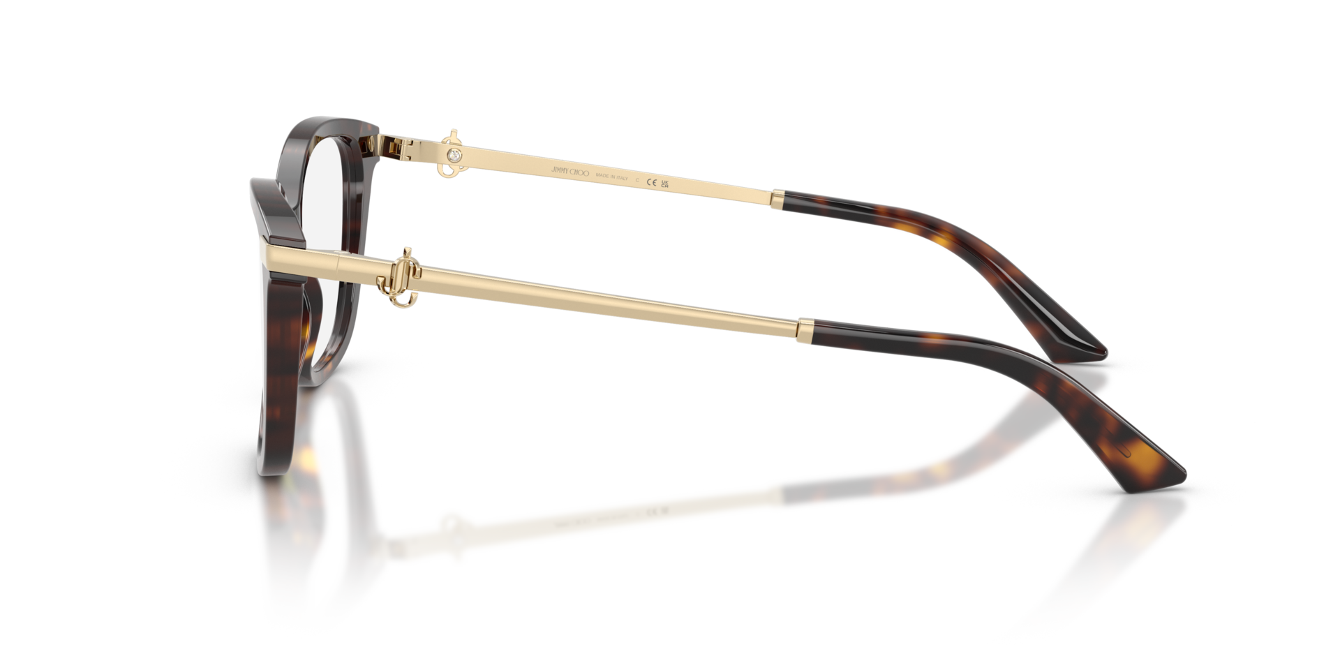 JC3068B Havana AcetatEyeglass Frames von B24, Seitenansicht