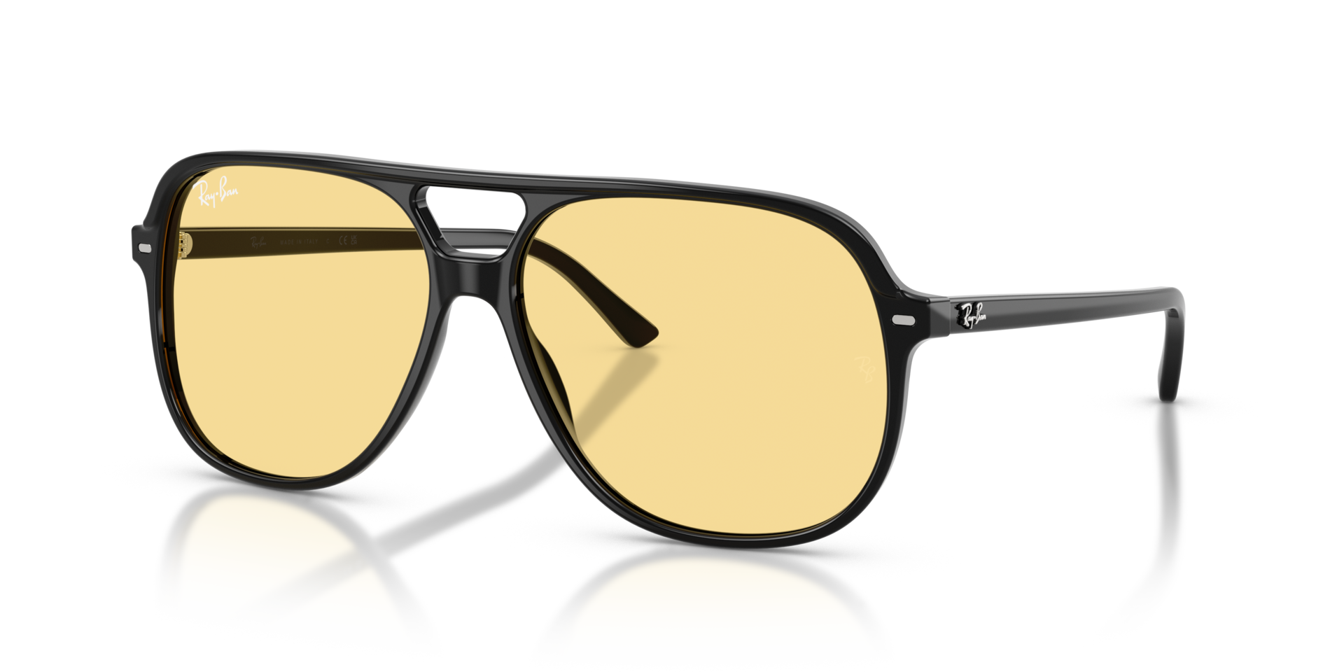 RB2198 Zwart AcetaatSunglass Frames van B24, Hoekweergave
