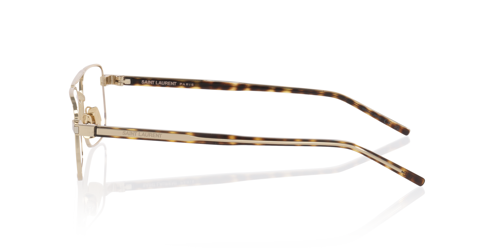 SL 780 Goud MetaalEyeglass Frames van B24, Zijaanzicht
