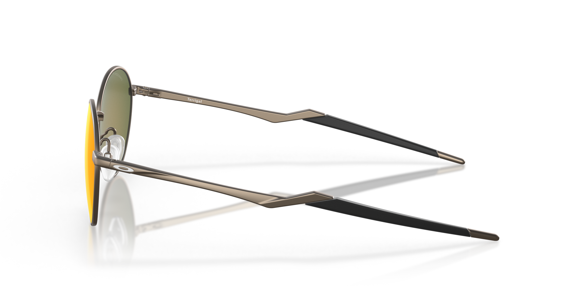 Terrigal Satijnglans tin MetaalSunglass Frames van B24, Zijaanzicht