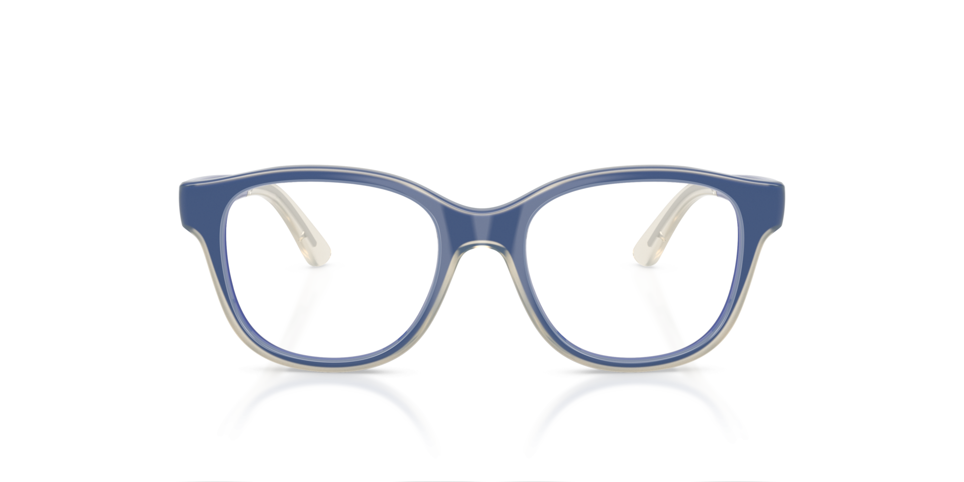 RB1950 Blue On Transparent KunststofEyeglass Frames van B24, Vooraanzicht
