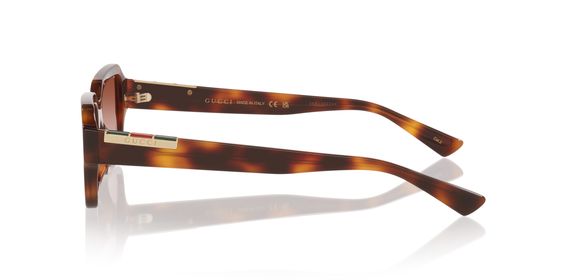 GG1887S Tortoise AcetaatSunglass Frames van B24, Zijaanzicht