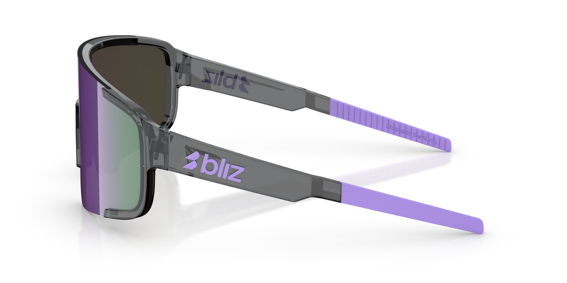 ZB7021 Kristallschwarz KunststoffSunglass Frames von B24, Seitenansicht