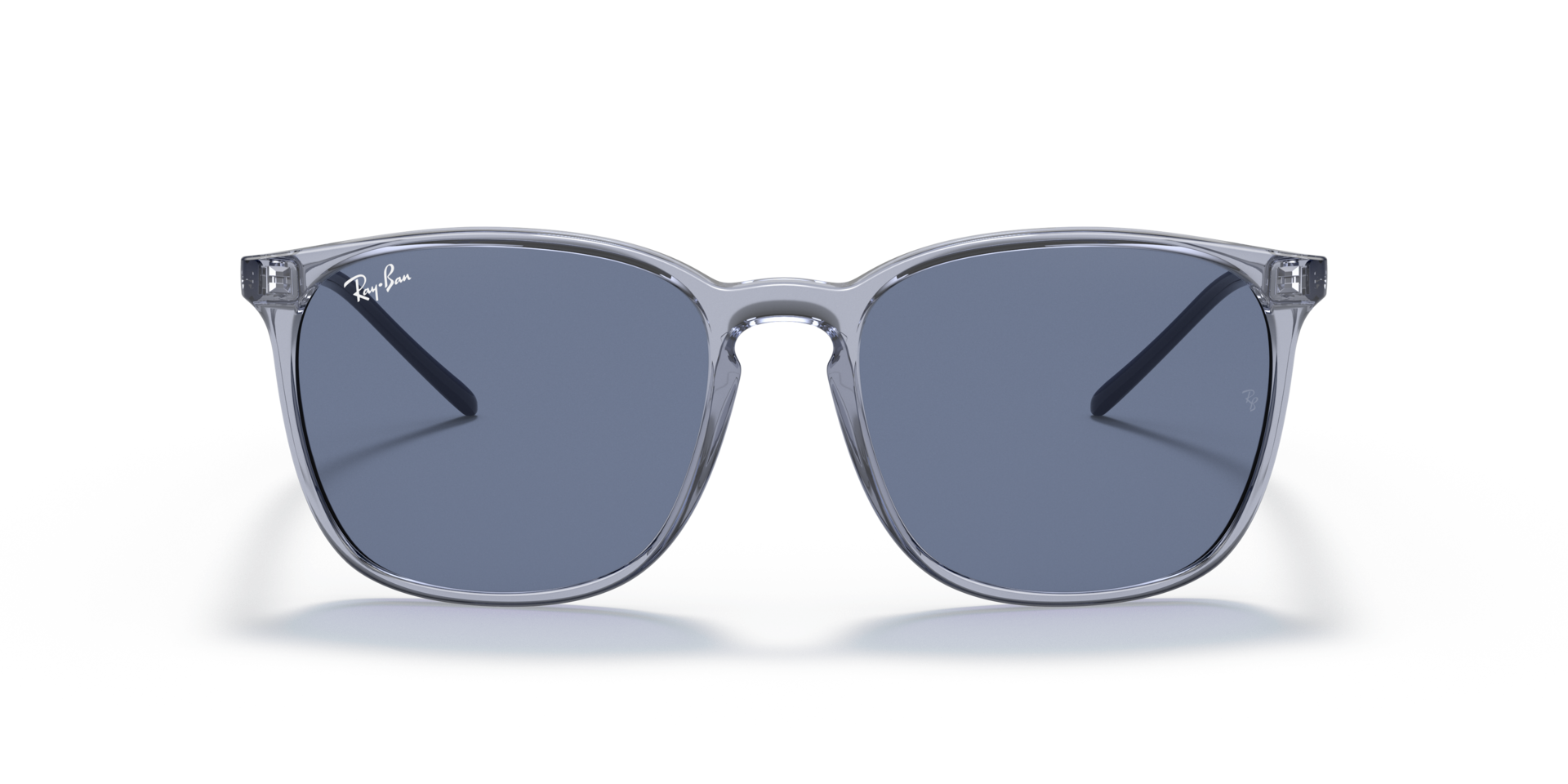RB4387 Blau transparent KunststoffSunglass Frames von B24, Vorderansicht