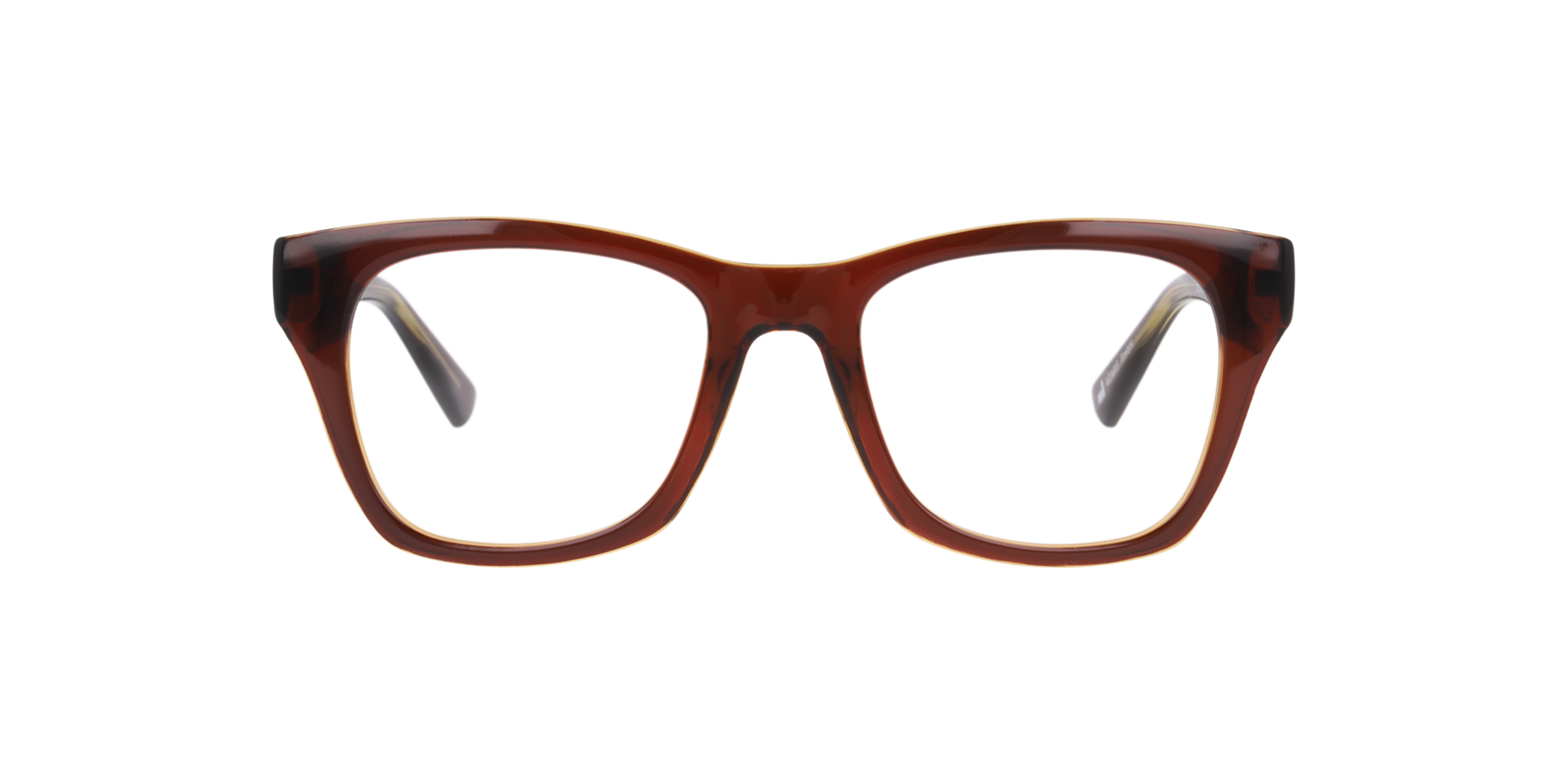 Brighton Crystal Braun KunststoffEyeglass Frames von B24, Vorderansicht