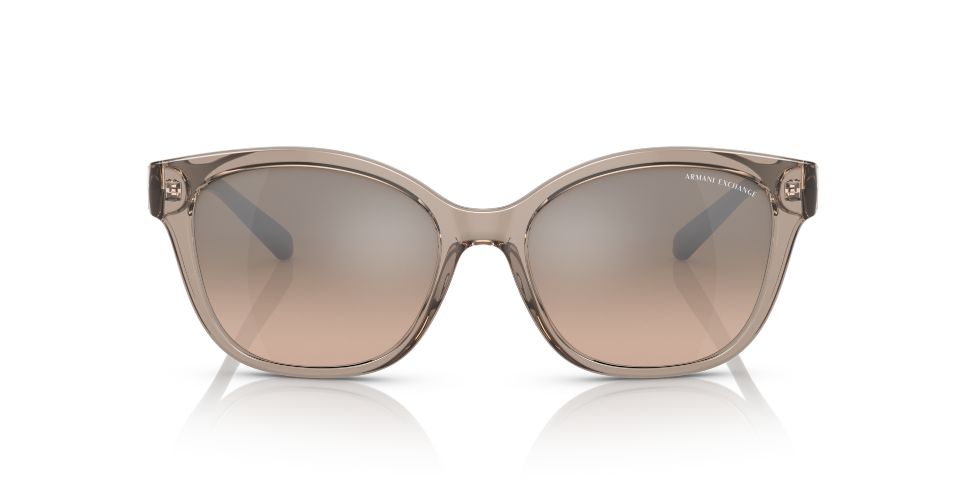 AX4127S Bruin KunststofSunglass Frames van B24, Vooraanzicht