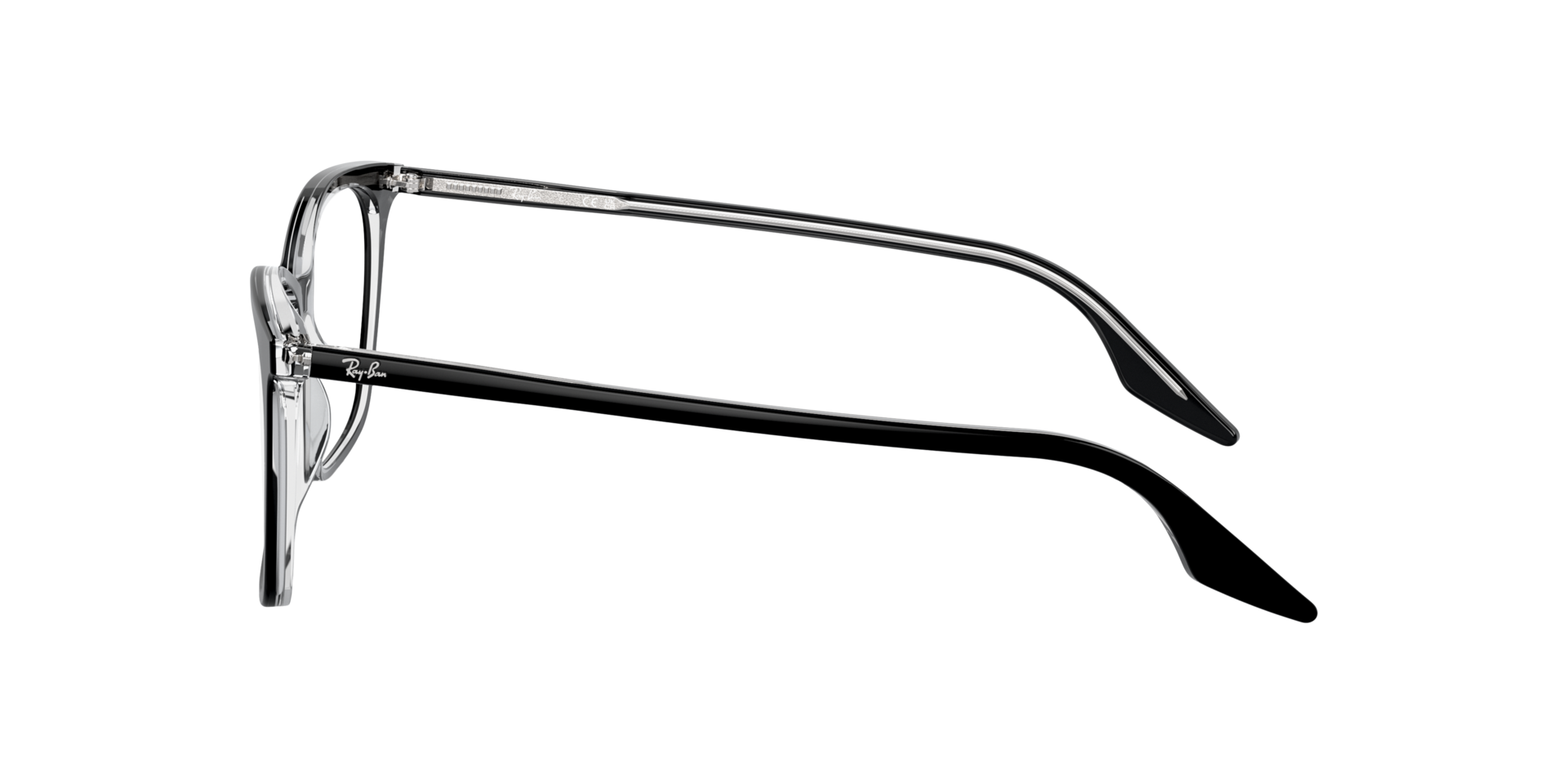 RB5422 Optics Zwart op transparant AcetaatEyeglass Frames van B24, Zijaanzicht