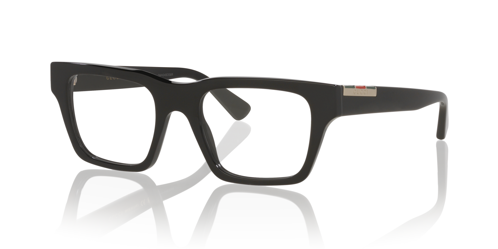 GG1889O Zwart AcetaatEyeglass Frames van B24, Hoekweergave