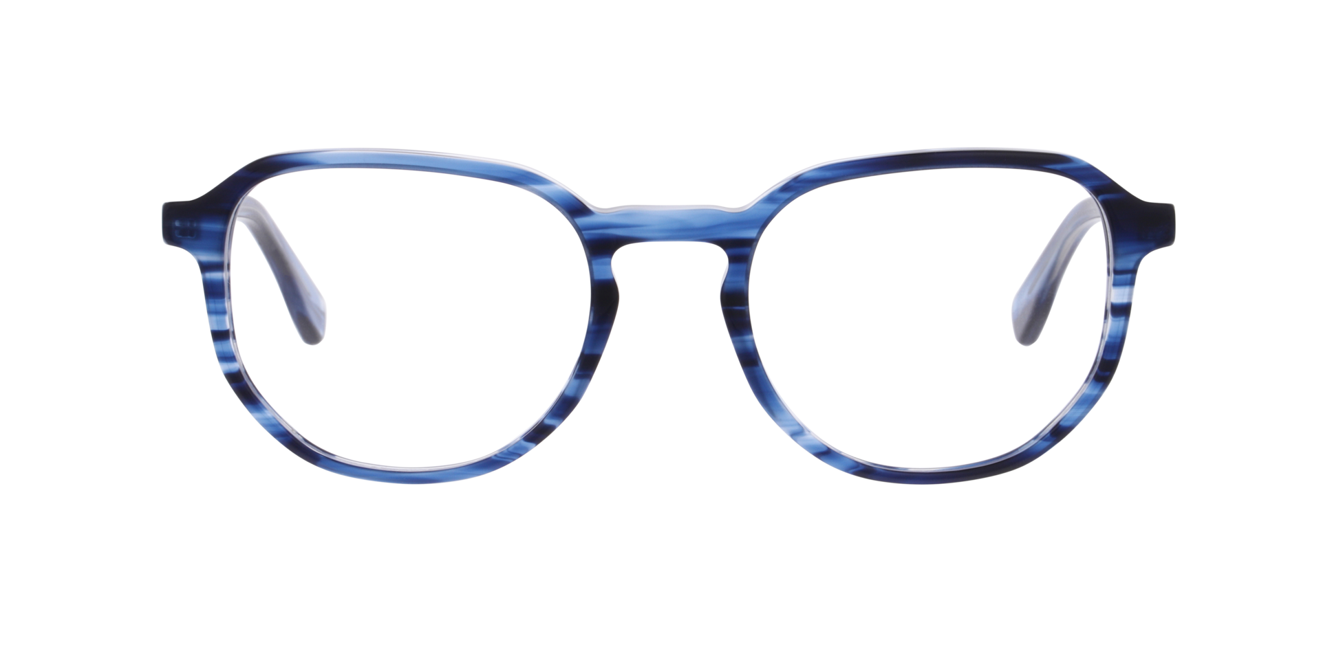 Odin Kristall Blau Horn AcetatEyeglass Frames von B24, Vorderansicht