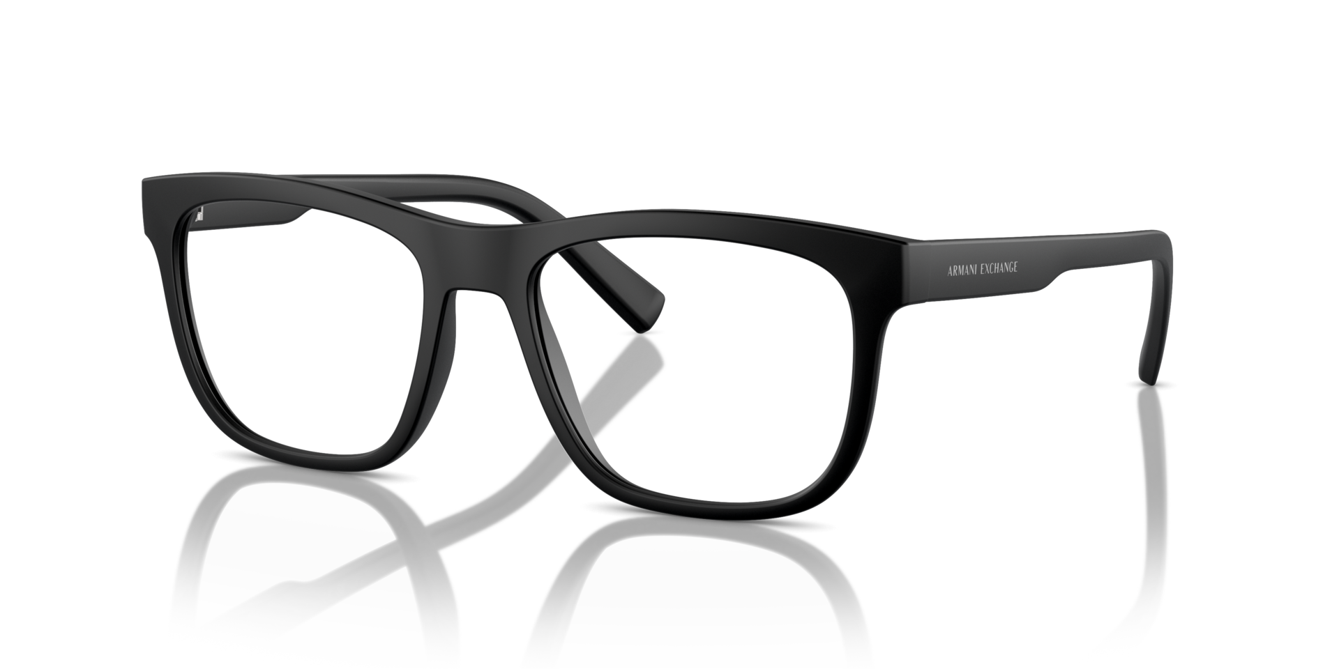 AX3050 Matzwart KunststofEyeglass Frames van B24, Hoekweergave