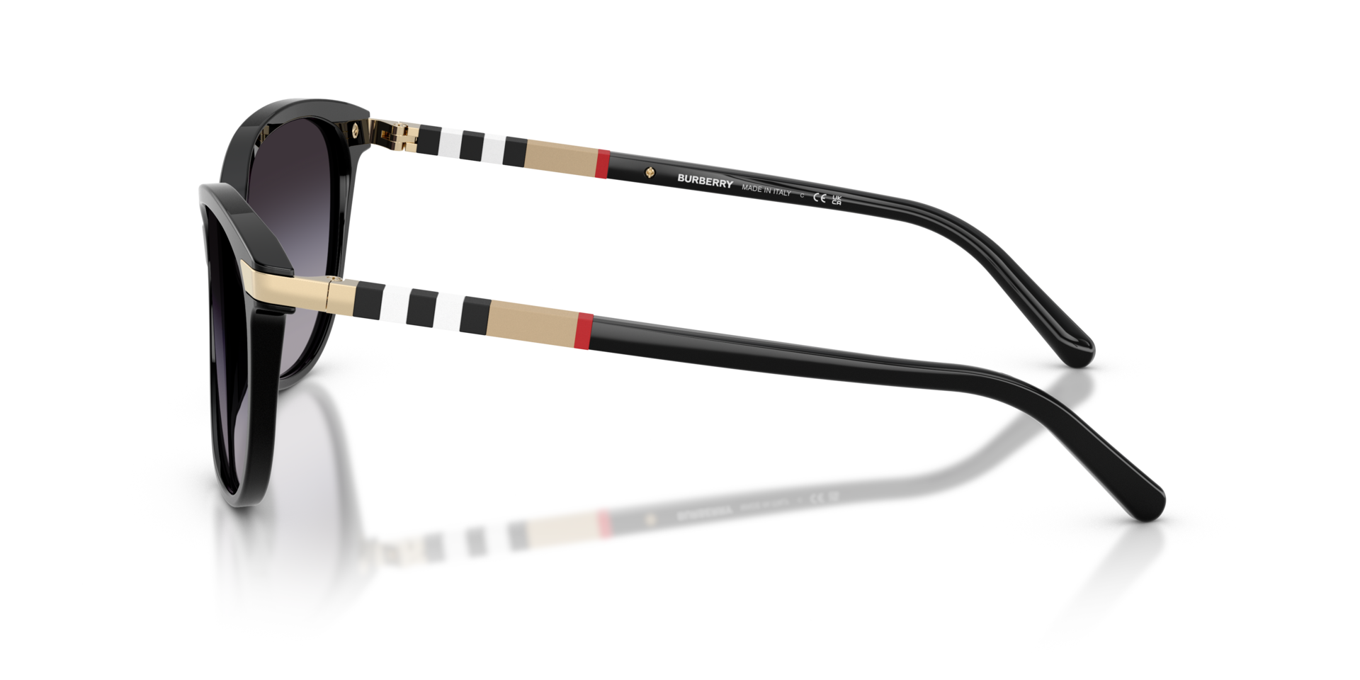BE4216 Zwart AcetaatSunglass Frames van B24, Zijaanzicht