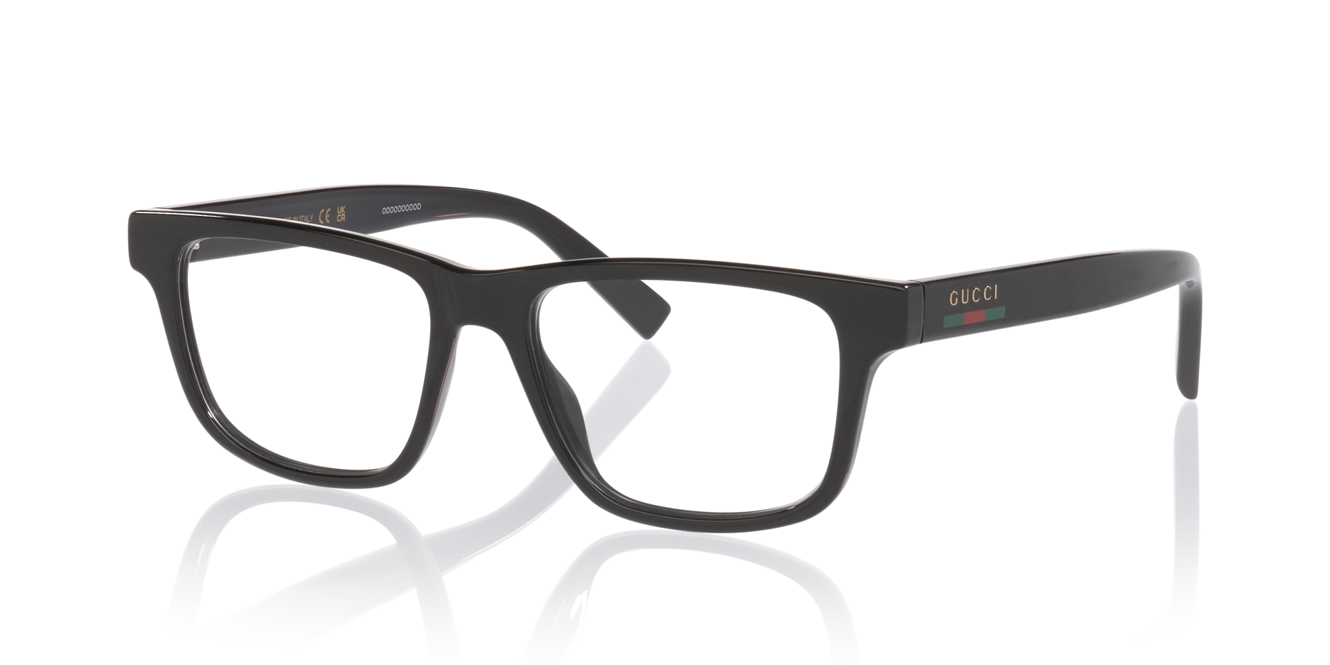 GG1987O Zwart KunststofEyeglass Frames van B24, Hoekweergave