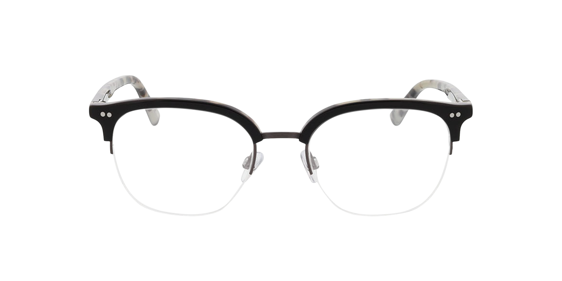 Maryland Bilayer Black  &  Havana  &  Gun MetallEyeglass Frames von B24, Vorderansicht