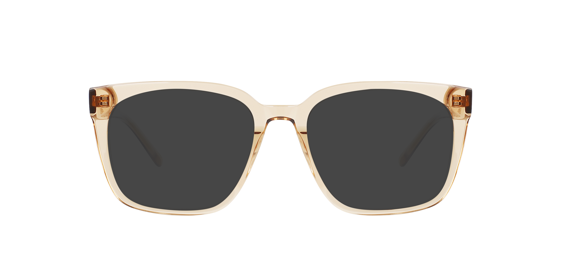 Luca Crystal Caramel AcetaatEyeglass Frames van B24, met getinte lenzen