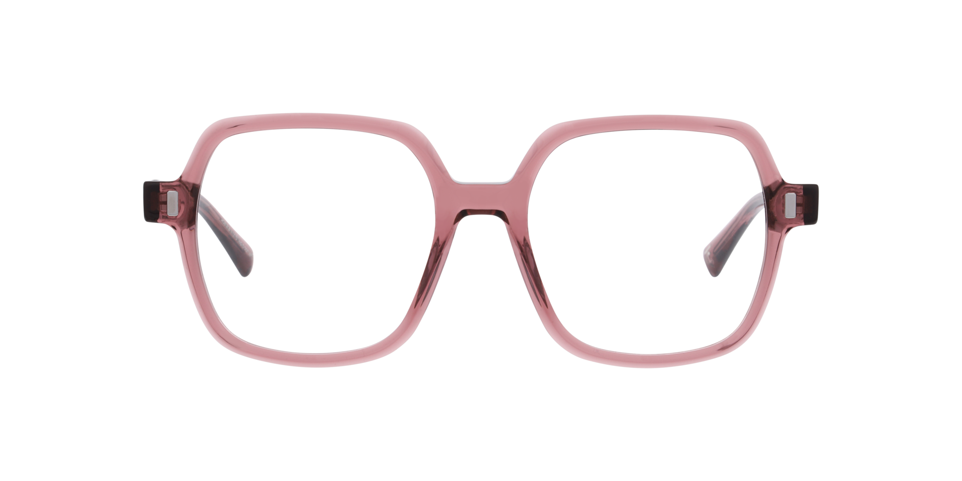 Velar Kristallrosa AcetatEyeglass Frames von B24, Vorderansicht