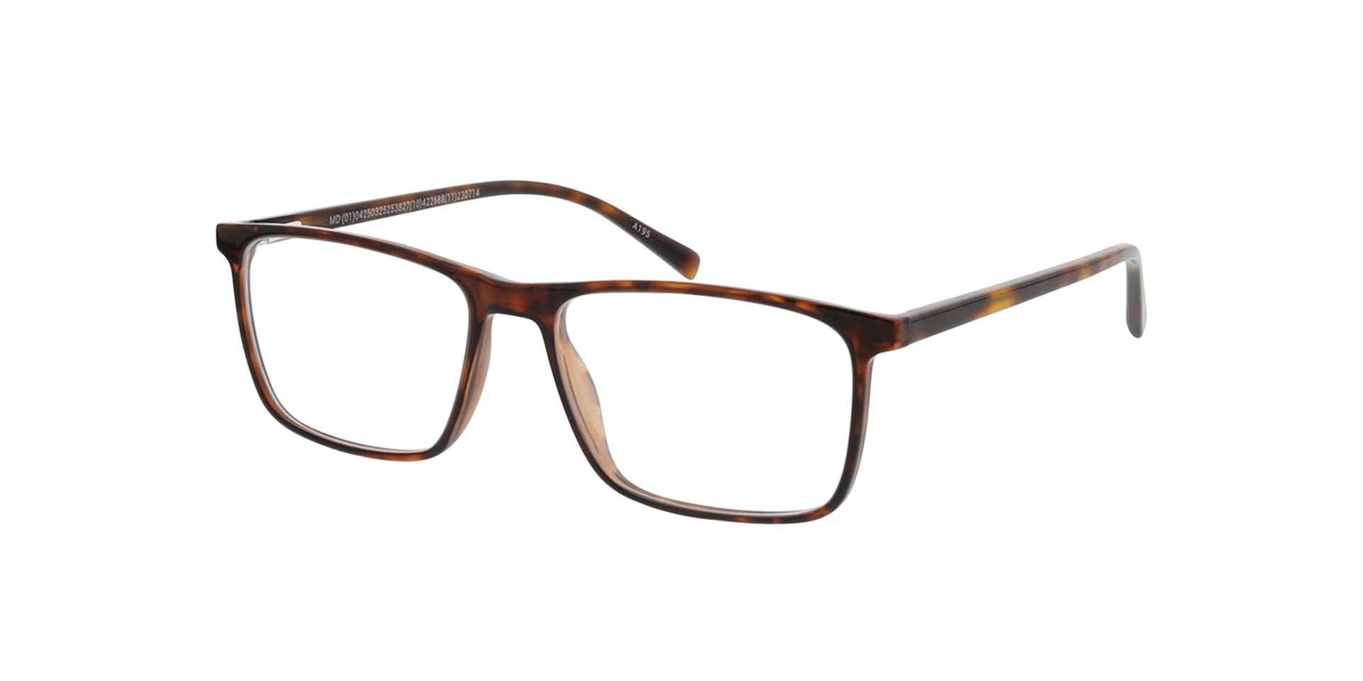 Rockford Havana KunststofEyeglass Frames van B24, Hoekweergave