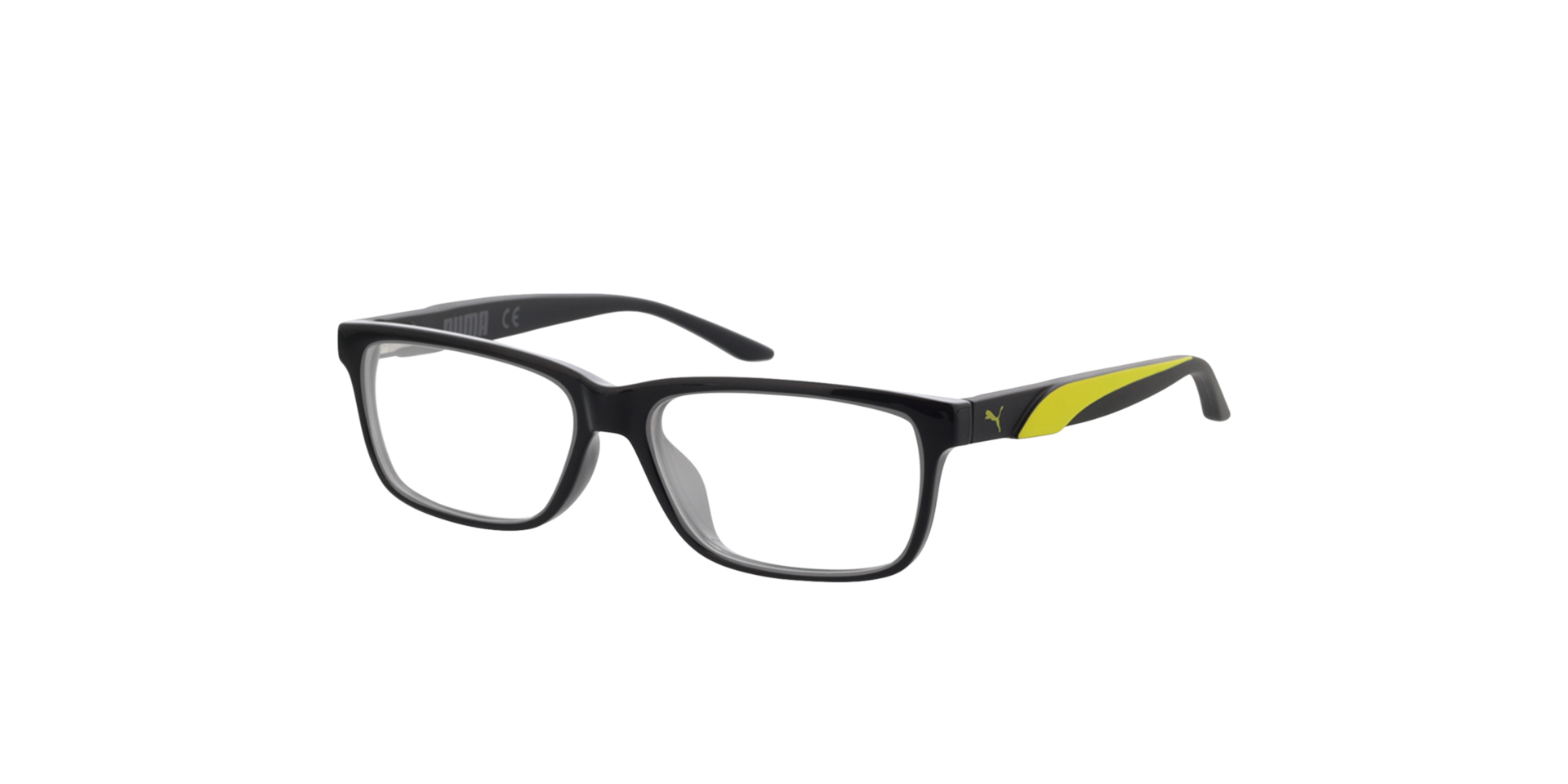 PJ0058O Schwarz KunststoffEyeglass Frames von B24, Dreiviertelansicht