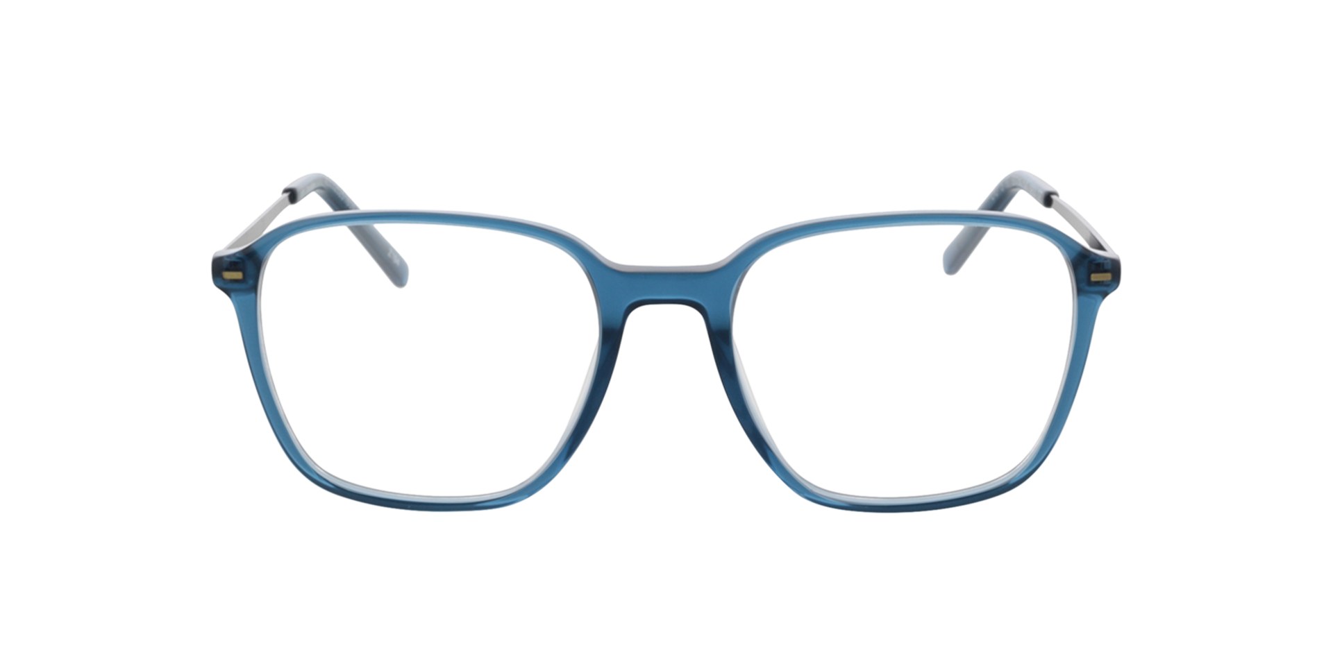 Brandon Crystal Blue  &  Matt Gun AcetatEyeglass Frames von B24, Vorderansicht