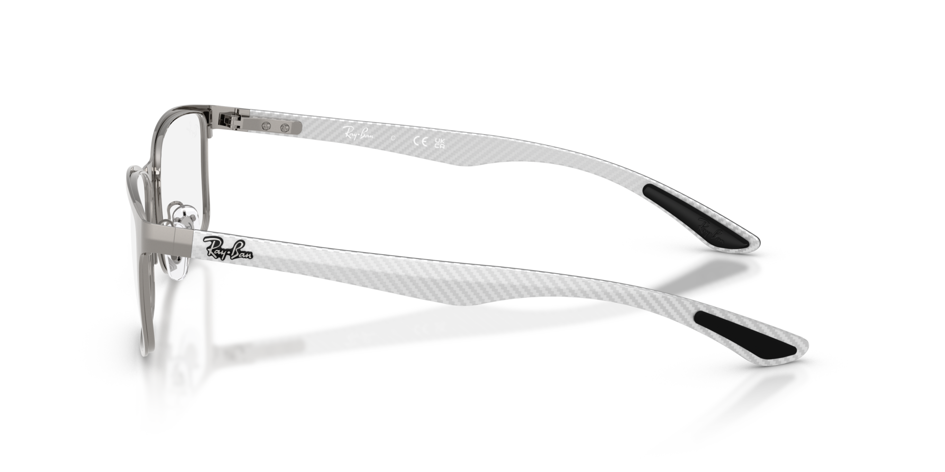 RB8424 Staalgrijs MetaalEyeglass Frames van B24, Zijaanzicht