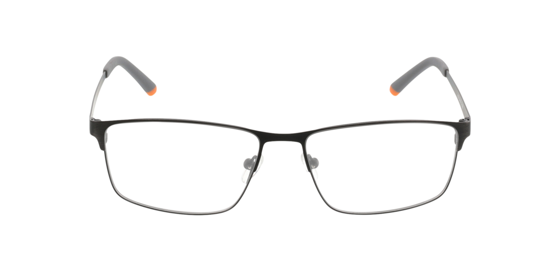 Turin Schwarz MetallEyeglass Frames von B24, Vorderansicht