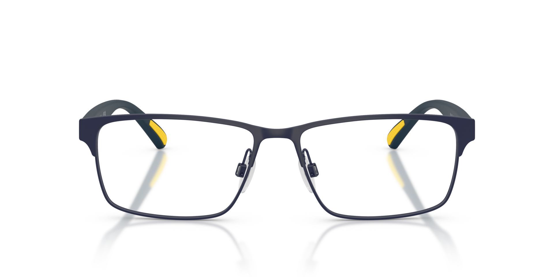 PH1243 Semishiny Navy Blue MetaalEyeglass Frames van B24, Vooraanzicht