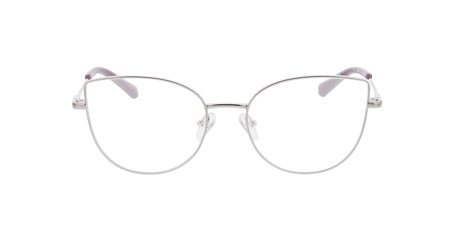 Hayley Zilver MetaalEyeglass Frames van B24, Vooraanzicht