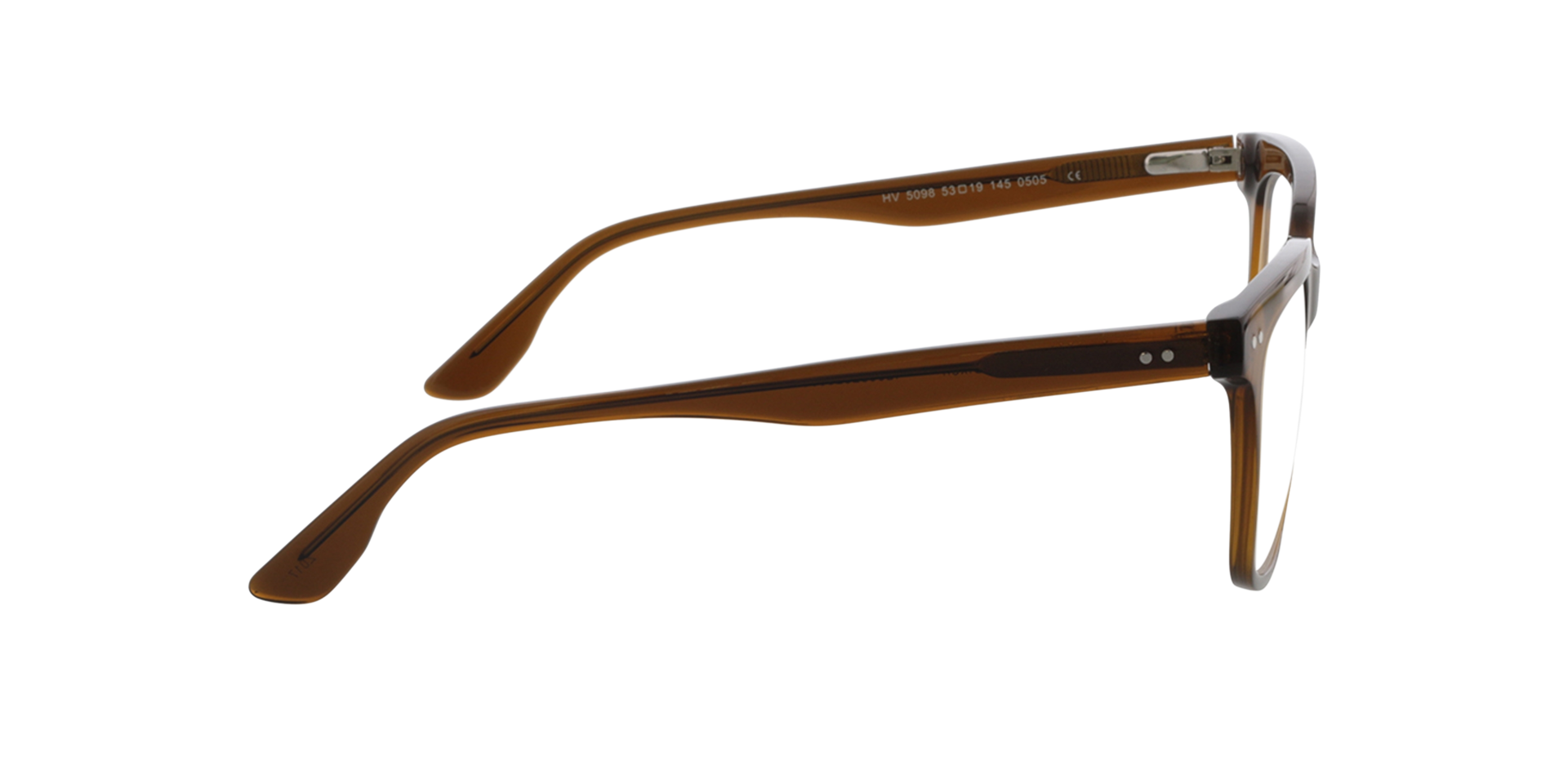 Dixon Crystal Braun AcetatEyeglass Frames von B24, Seitenansicht