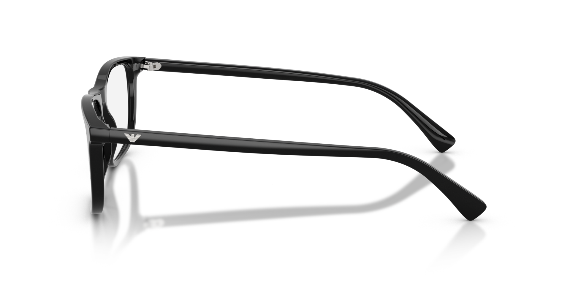EA3287 Glanzend zwart AcetaatEyeglass Frames van B24, Zijaanzicht