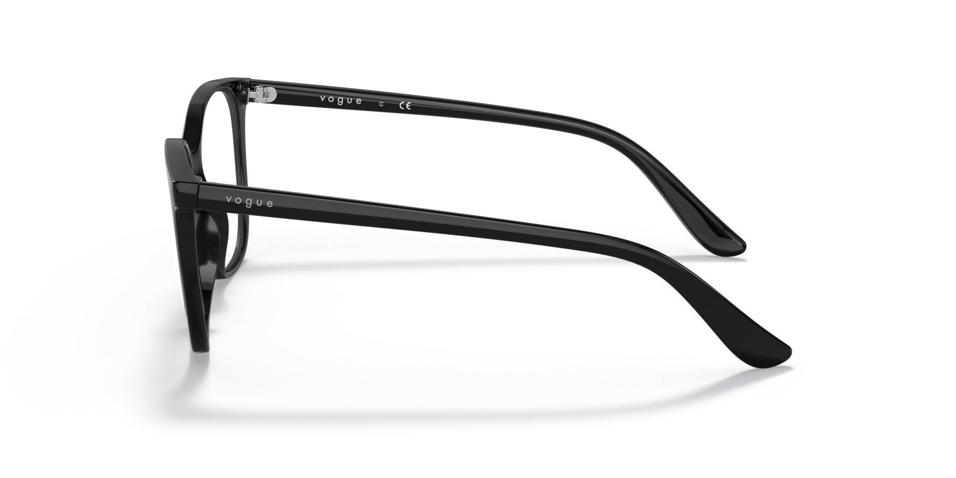 VO5356 Schwarz KunststoffEyeglass Frames von B24, Seitenansicht