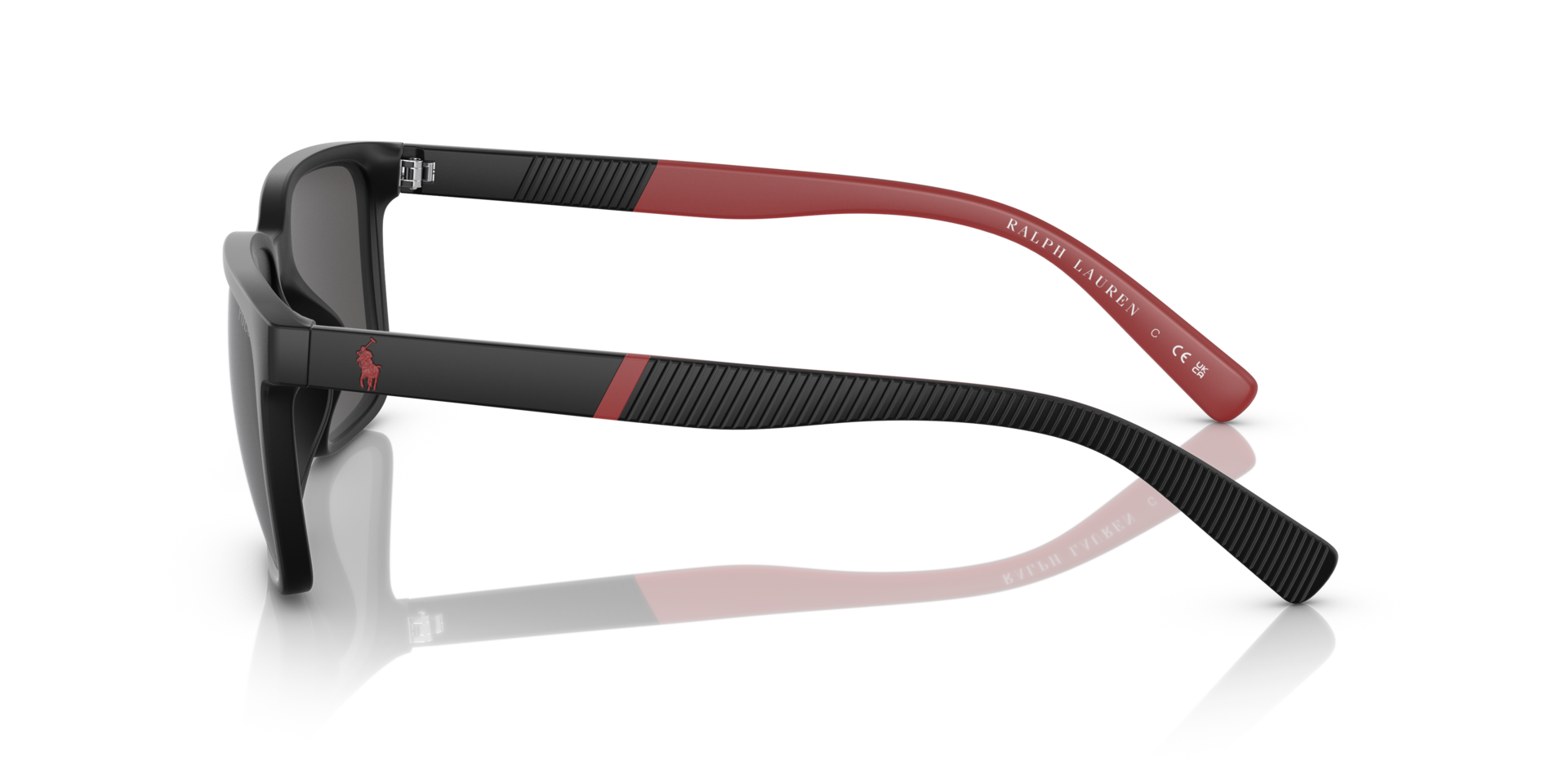 PH4189U Matzwart KunststofSunglass Frames van B24, Zijaanzicht