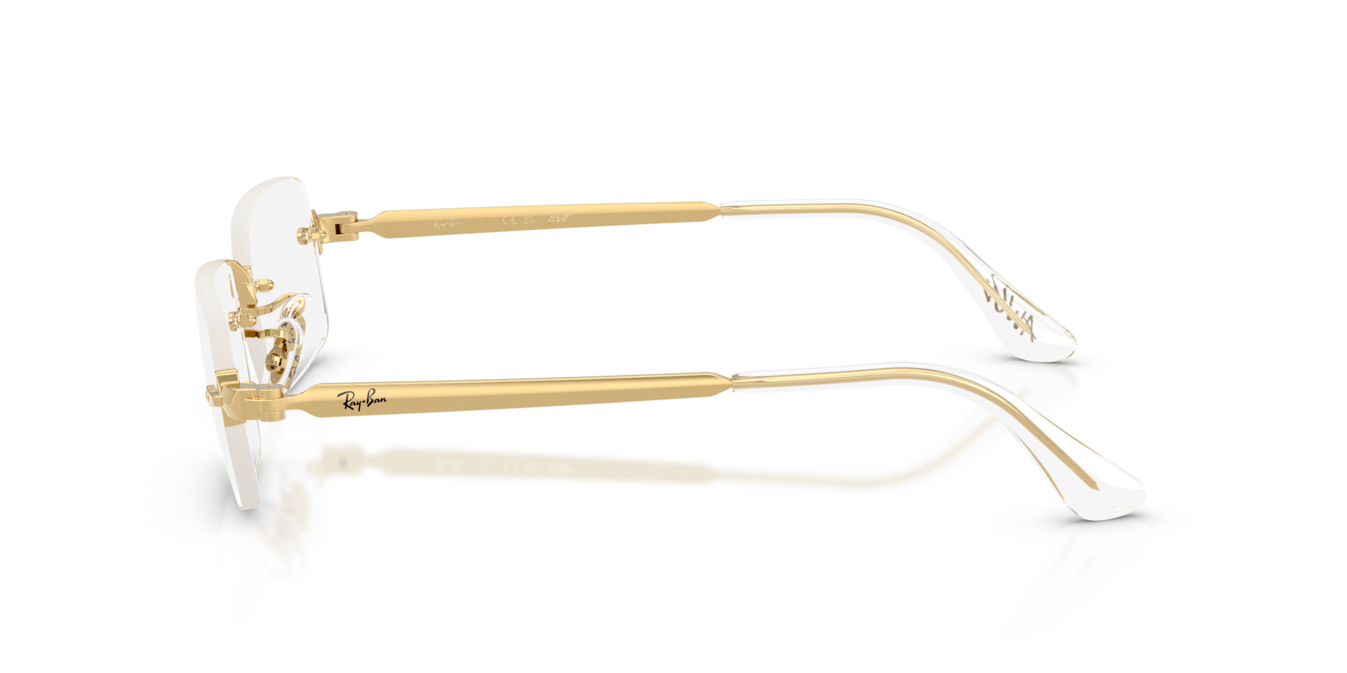 RB3928V Arista Gold MetallEyeglass Frames von B24, Seitenansicht