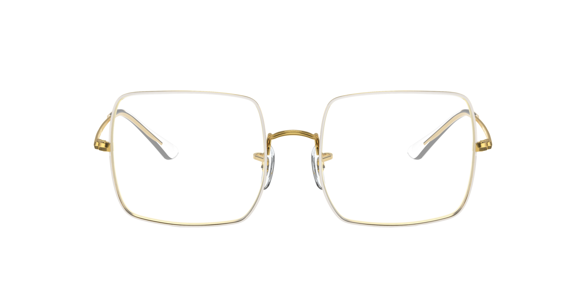 RB1971V Wit MetaalEyeglass Frames van B24, Vooraanzicht