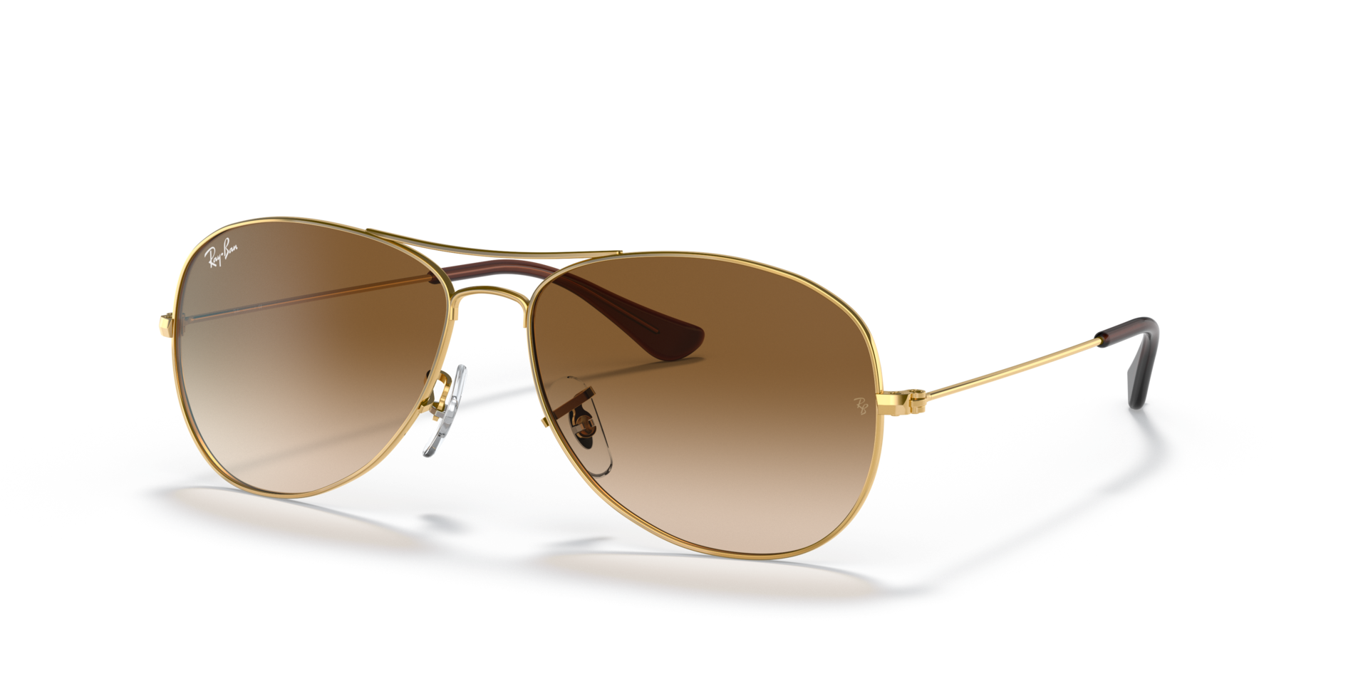 RB3362 Arista goud MetaalSunglass Frames van B24, Hoekweergave