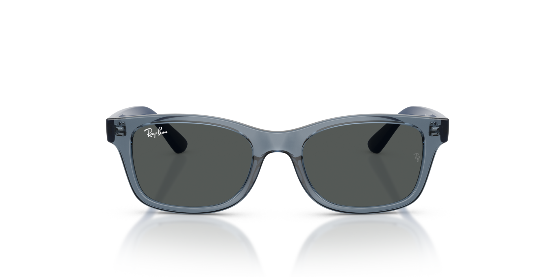RB9086S Transparant blauw KunststofSunglass Frames van B24, Vooraanzicht