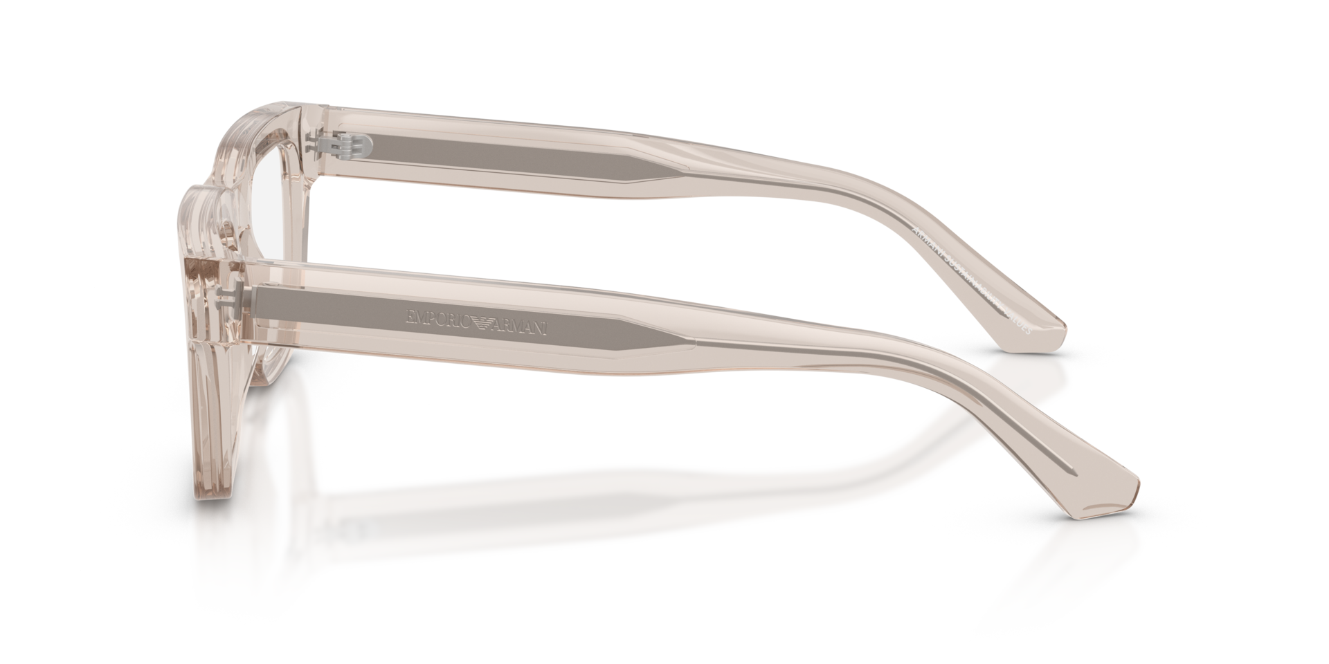 EA3279 Glanzend transparant toendra AcetaatEyeglass Frames van B24, Zijaanzicht