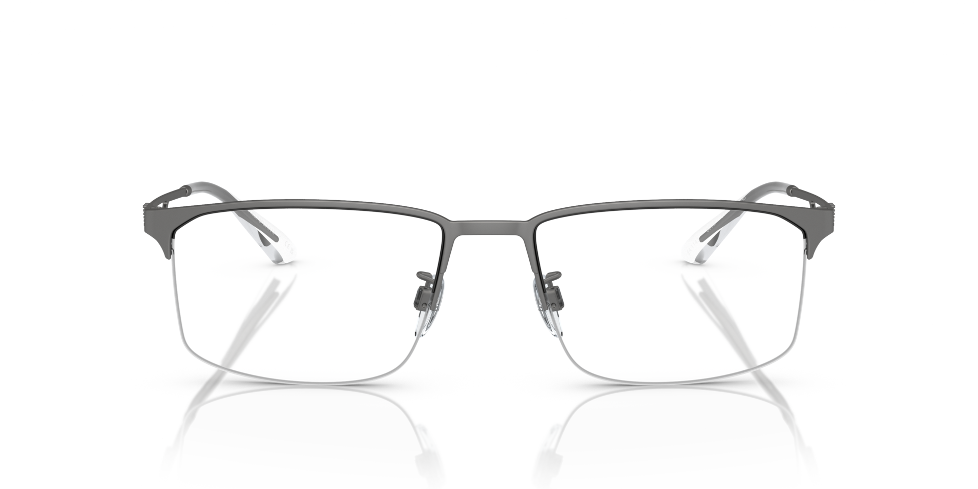 EA1143 Mat Staalgrijs MetaalEyeglass Frames van B24, Vooraanzicht