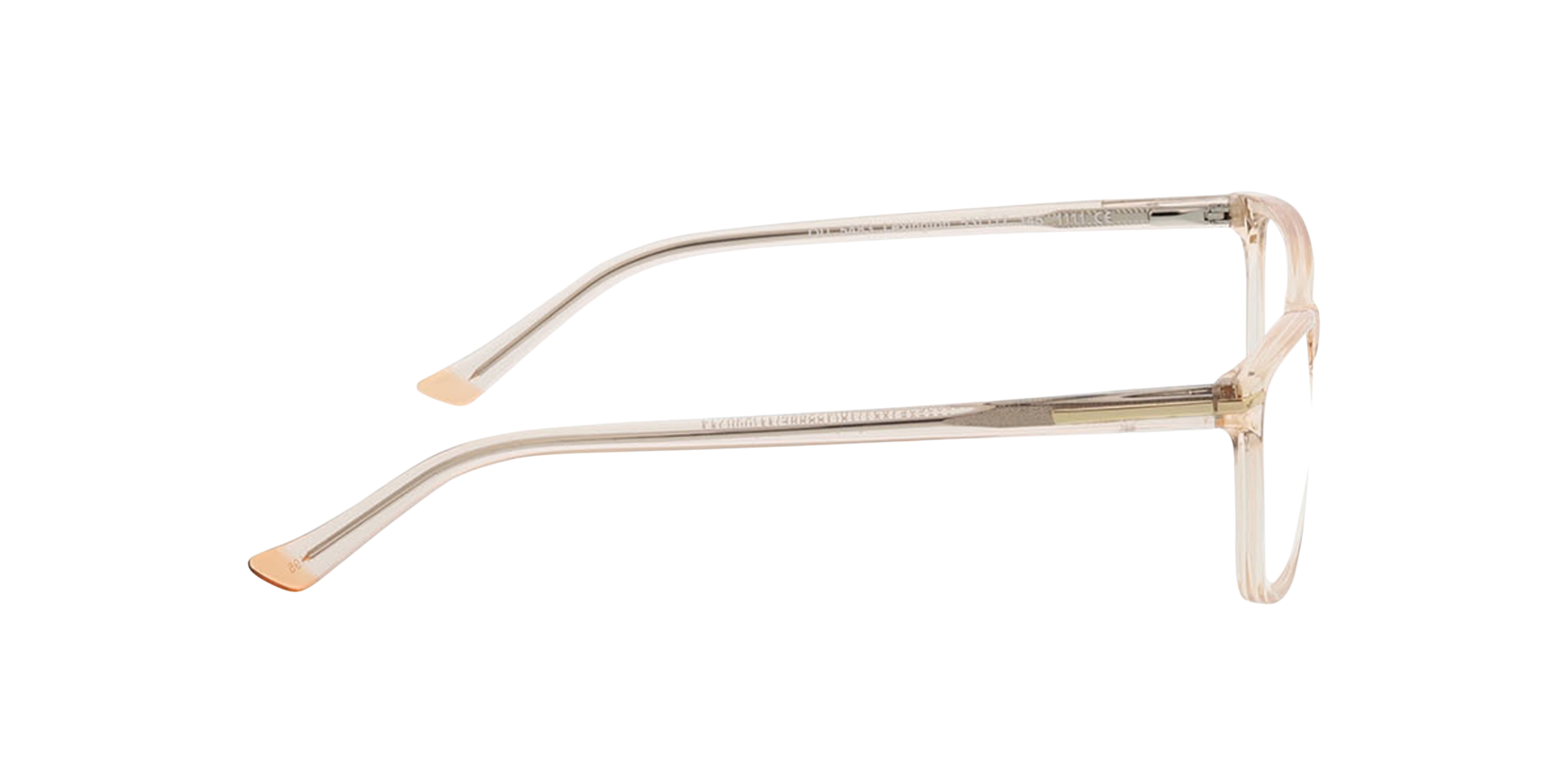 Lexington Crystal Champagne KunststofEyeglass Frames van B24, Zijaanzicht
