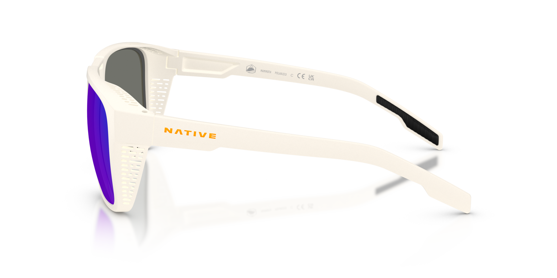 XD9038 Cloudveil White KunststofSunglass Frames van B24, Zijaanzicht